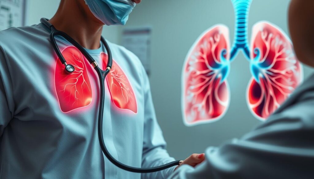 COPD Pulmonary Auscultation Examination